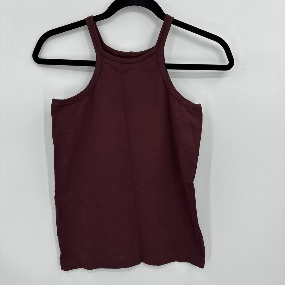 Helmut Lang Dark Burgundy Shaper Tank Top Size Medium